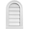 Ekena Millwork Round Top Surface Mount PVC Gable Vent w/ 2"W x 2"P Brickmould Sill Frame, 12"W x 20"H GVPRT12X2003SN - alternate 1